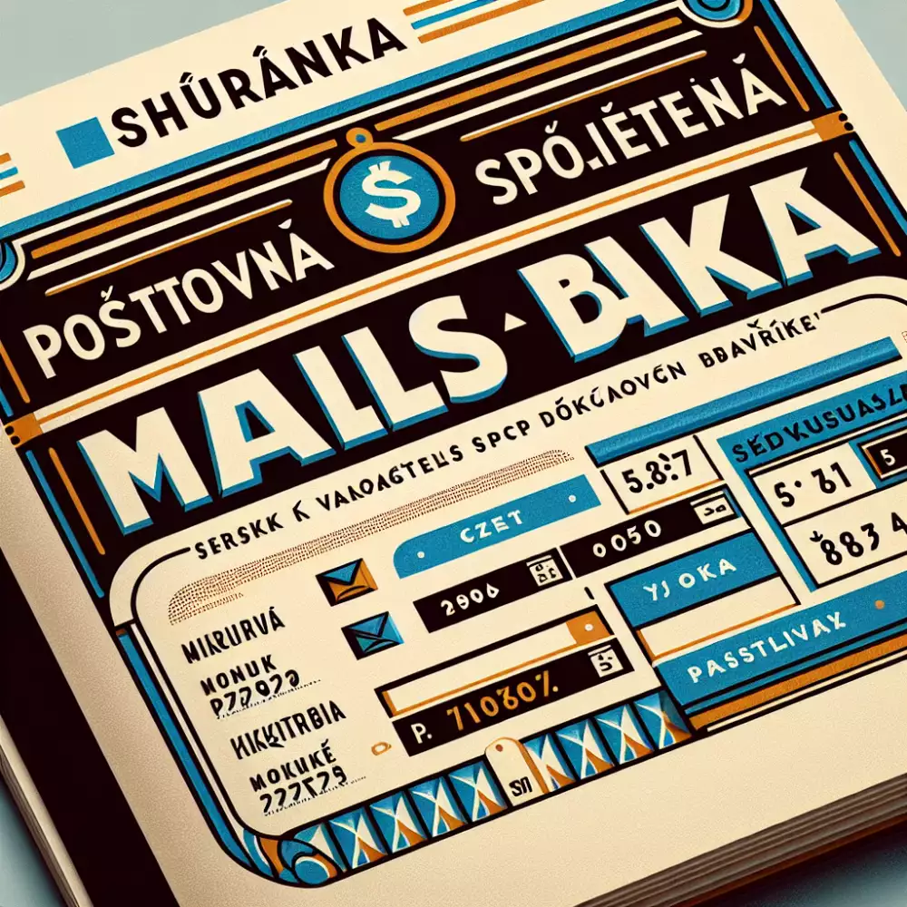 poštovní spořitelna účet